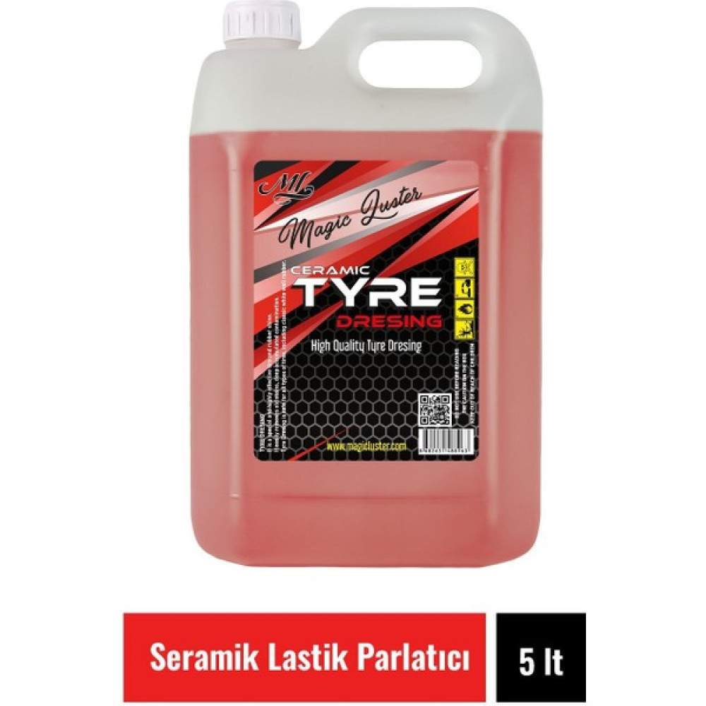 Magic Luster Detailing Tyre Dressing 5 Lt Konsantre Lastik Jel Parlatıcı (1*3 ) ( Seramik Içerikli Lastik Parlatıcı ) Lastikler Fiyatı