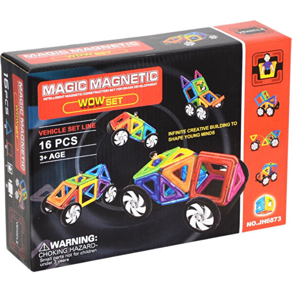Magic Magnetic 16 Parça Araba Tekerli Magnetik JH6873 Eğitici Oyuncak Fiyatı