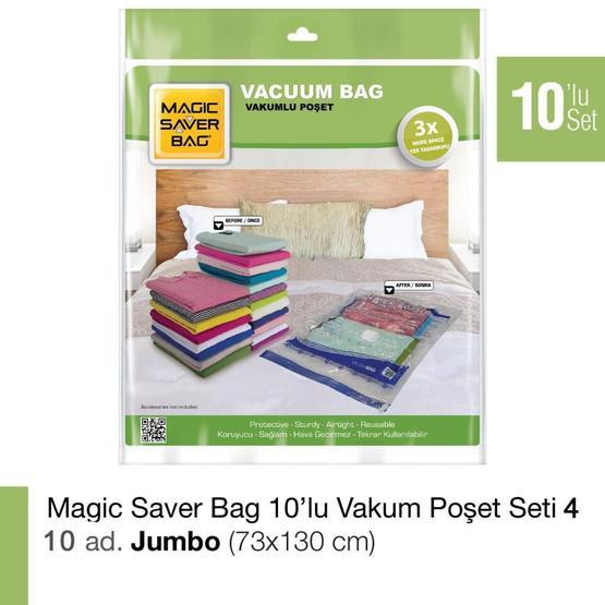 Magic Saver Bag 10'lu Jumbo Vakumlu Poşet Seti 4 Hurç Fiyatı