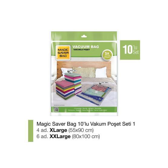Magic Saver Bag 10'lu Vakumlu Poşet Seti 1 Hurç Fiyatı