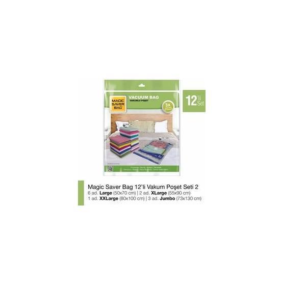Magic Saver Bag 12'li Vakumlu Poşet Seti 2