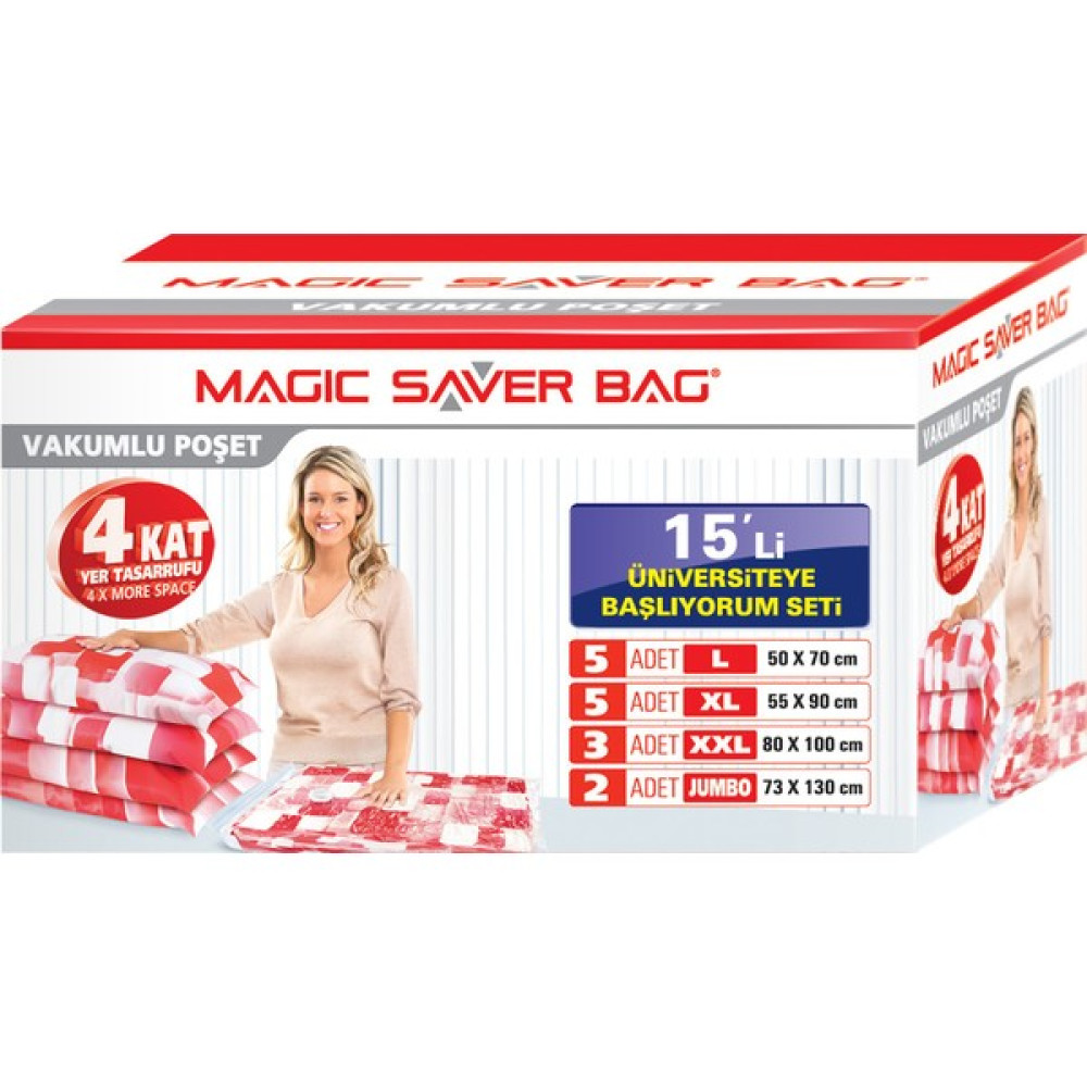 Magic Saver Bag 15 li "Üniversiteye Başlıyorum" Seti Hurç Fiyatı