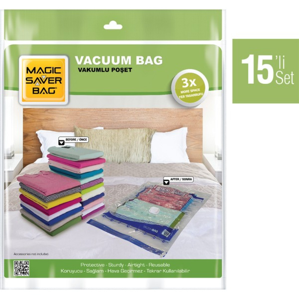 Magıc Saver Bag 15'li Vakumlu Poşet - 15 li Hurç Fiyatı