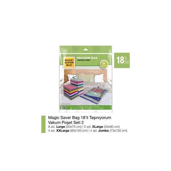 Magic Saver Bag 18'li Taşınıyorum Vakumlu Poşet Seti 2