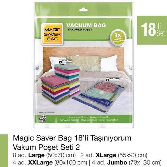 Magic Saver Bag 18'li Taşınıyorum Vakumlu Poşet Seti 2