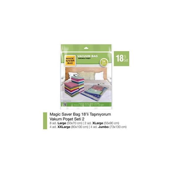 Magic Saver Bag 18'li Taşınıyorum Vakumlu Poşet Seti 2