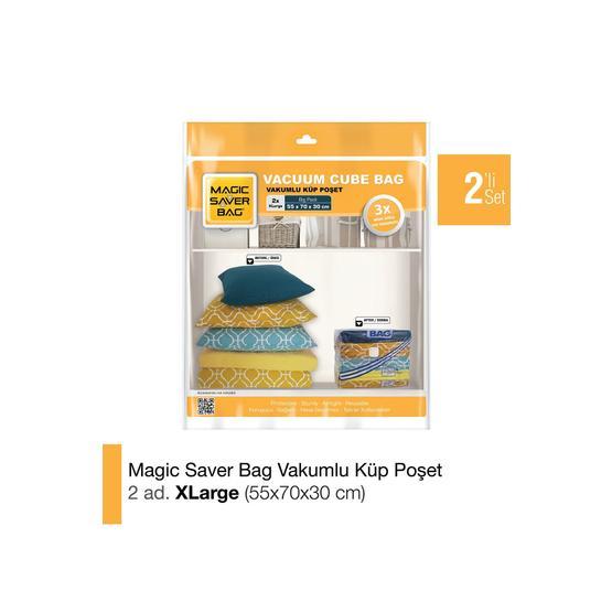 Magic Saver Bag 2'li Küp XL Vakumlu Poşet