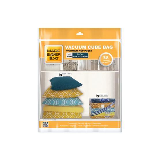 Magic Saver Bag 2'li Küp XL Vakumlu Poşet