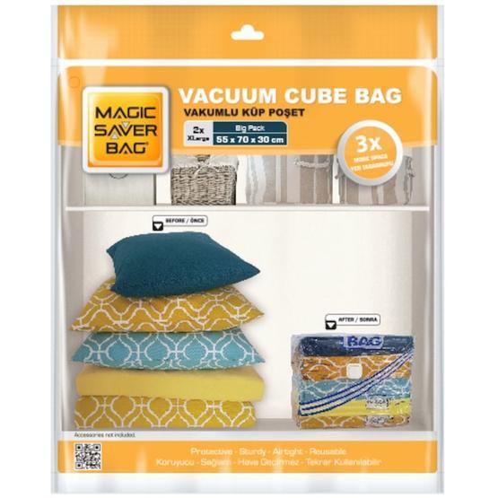 Magic Saver Bag 2'li Küp XL Vakumlu Poşet Hurç Fiyatı