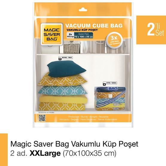Magic Saver Bag 2'li XXL Küp Vakumlu Poşet Seti Hurç Fiyatı