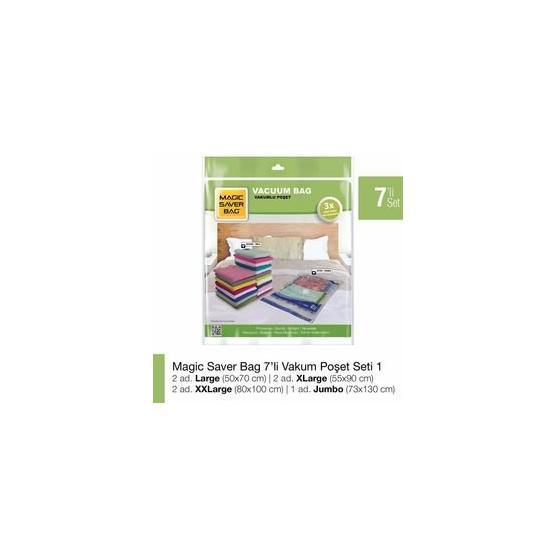 Magic Saver Bag 7'li Vakumlu Poşet Seti 1