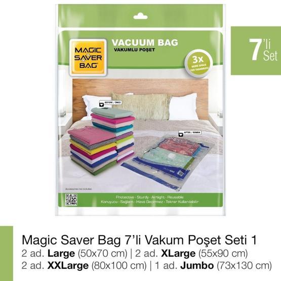 Magic Saver Bag 7'li Vakumlu Poşet Seti 1