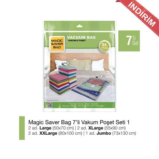 Magic Saver Bag 7'li Vakumlu Poşet Seti 1