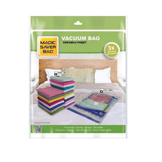 Magic Saver Bag 8'li Evinde Yer Aç Vakumlu Poşet Seti 3