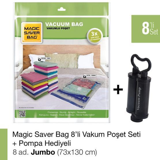 Magic Saver Bag 8'li Set Jumbo Vakumlu Poşet