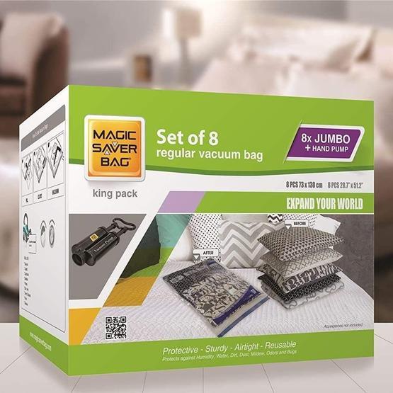 Magic Saver Bag 8'li Set Jumbo Vakumlu Poşet