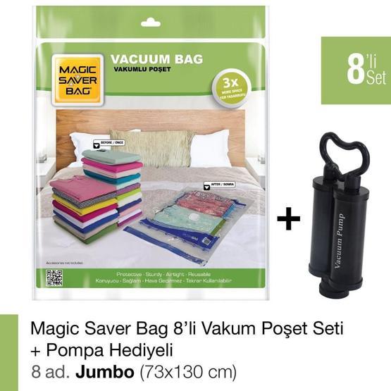 Magic Saver Bag 8'li Set Jumbo Vakumlu Poşet