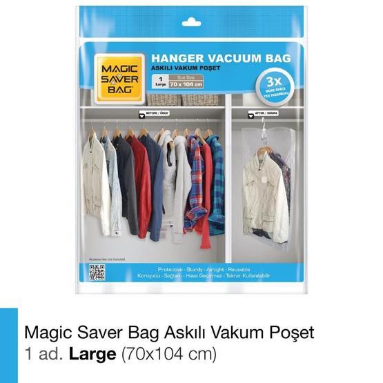 Magic Saver Bag L Askılı Vakumlu Poşet Hurç Fiyatı
