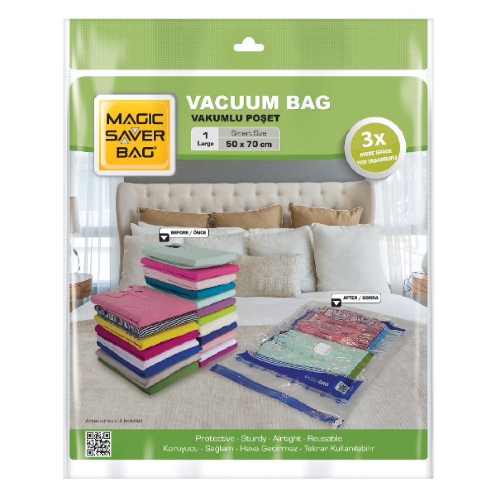Magic Saver Bag Large Vakumlu Poşet 50x70 cm Mutfak Gereçleri Fiyatı