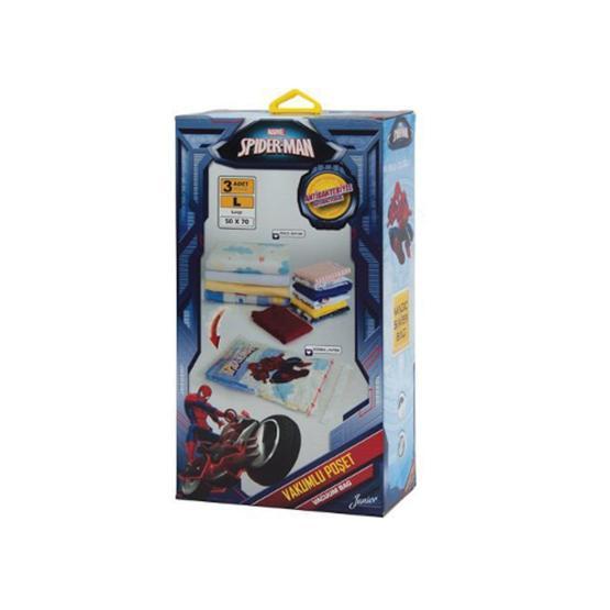 Magic Saver Bag Spiderman 3'lü L Vakumlu Poşet Seti
