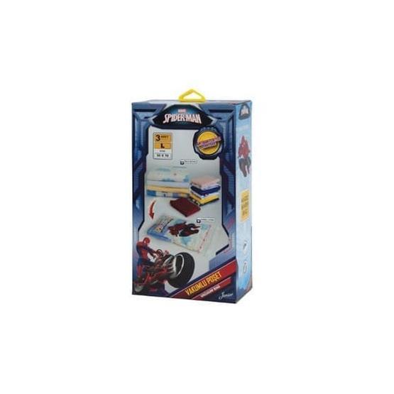 Magic Saver Bag Spiderman 3'lü L Vakumlu Poşet Seti