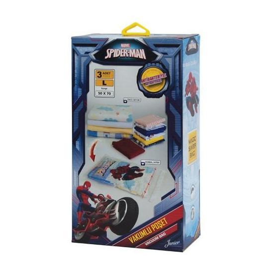 Magic Saver Bag Spiderman 3'lü L Vakumlu Poşet Seti