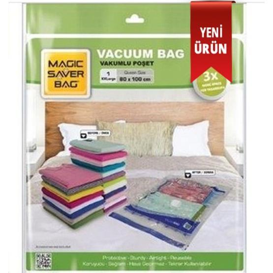 Magic Saver Bag XL 1 Adet Vakumlu Poşet 55x90 cm Hurç