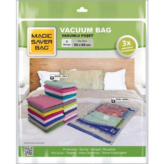 Magic Saver Bag XL 1 Adet Vakumlu Poşet 55x90 cm Hurç