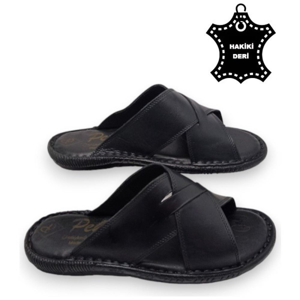 Magic Shoes Tamamen Deri ve Topuk Yastık Sistemli Ortopedik Erkek Terlik Erkek Terlikleri ve Sandaletleri Fiyatı