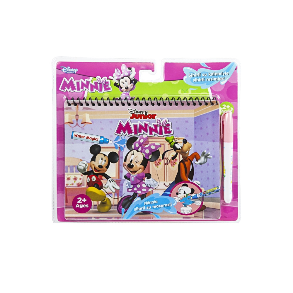Magic Water Disney Jr. Minnie Lisanslı Sihirli Boyama Kitabı Özel Sulu Kalem Ile Water Painting Aktivite & Eğitici Kitaplar Fiyatı