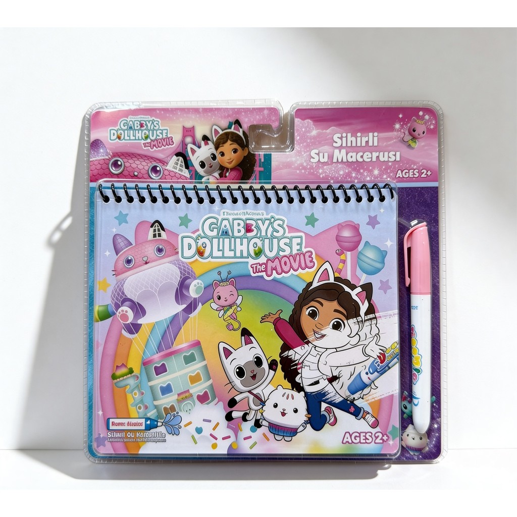 Magic Water Gabby's Dollhouse The Movie Sihirli Boyama Kitabı Water Painting Diğer Fiyatı