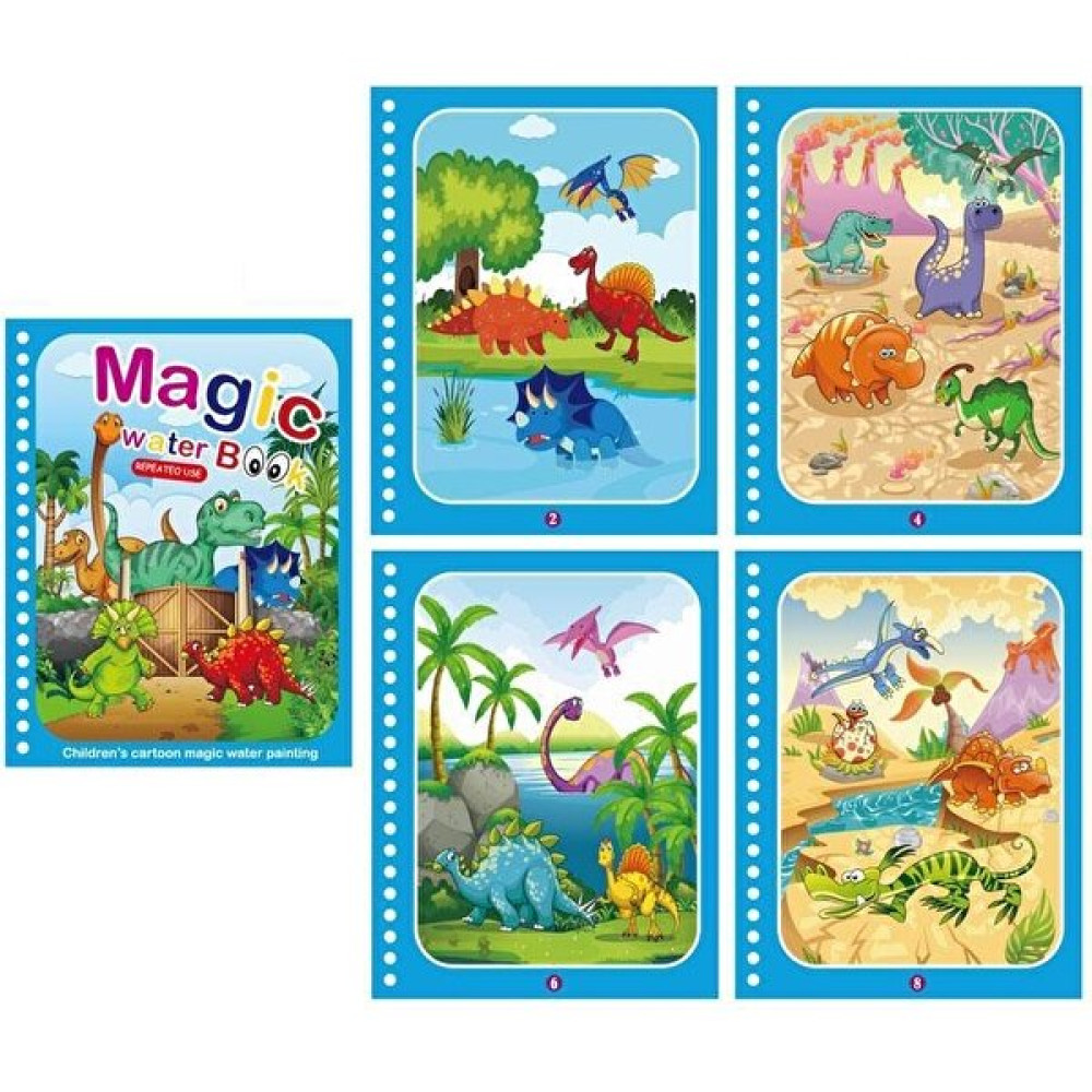 Magic Water Painting - Özel Sulu Kalem ile Sihirli Boyama Kitabı Dinazorlar Devri Aktivite & Eğitici Kitaplar Fiyatı