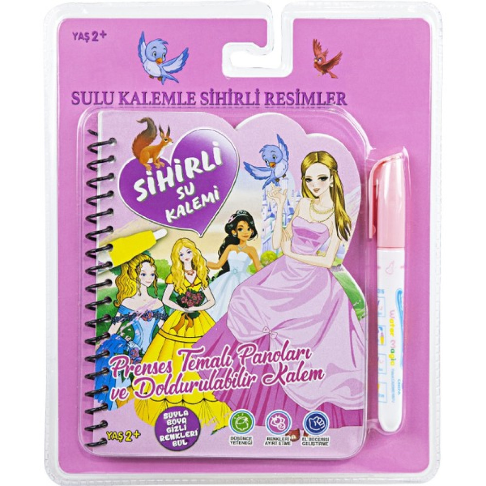 Magic Water Painting Prensesler Dünyası Özel Sulu Kalem ile Sihirli Boyama Kitabı Aktivite & Eğitici Kitaplar Fiyatı