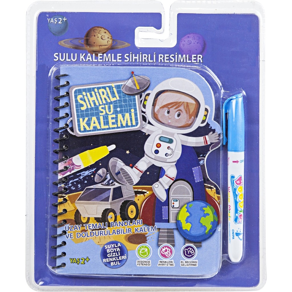 Magic Water Painting Uzay ve Astronot Özel Sulu Kalem ile Sihirli Boyama Kitabı Kalem & Yazı Gereçleri Fiyatı
