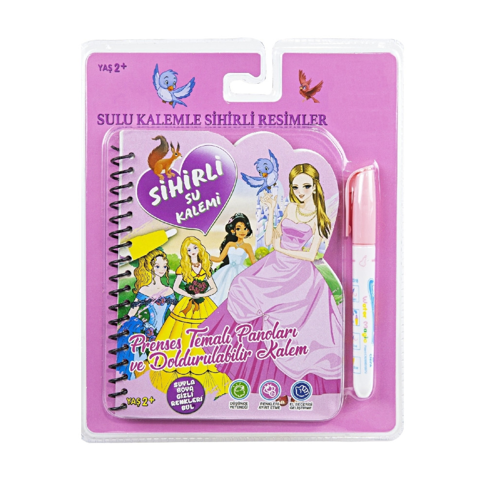 Magic Water Prensesler Dünyası Water Painting Sulu Kalem ile Sihirli Boyama Kitabı Aktivite & Eğitici Kitaplar Fiyatı