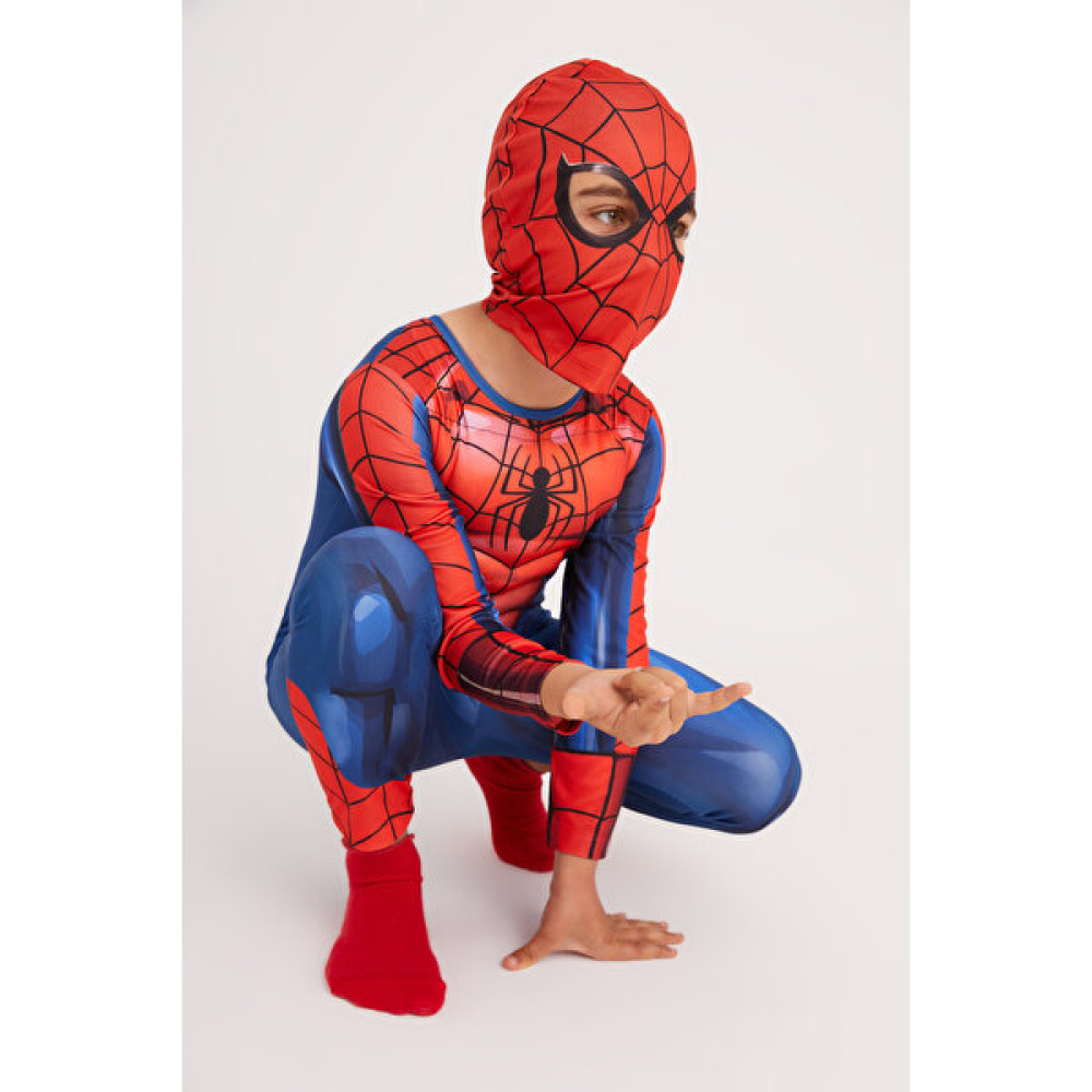 Magic4u Kaslı 7-9 Yaş / Disney-Marvel Orjinal Lisanslı Kaslı Spiderman Kostüm / Örümcek Adam Çocuk Parti Kıyafeti - 7 - 9 Yaş - Kırmızı - Mavi Oyuncak Fiyatı