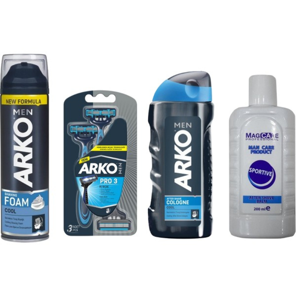 Magıcare After Shave Balm Sportıve 200 Ml+Men T3 Pro 3 Bıçaklı Tıraş Bıçağı 3'lü & Cool Tıraş Köpüğü 200 ml & Cool Tıraş Kolonyası 250 ml Süper Fırsat Tıraş Paketi Oto Boyaları Fiyatı