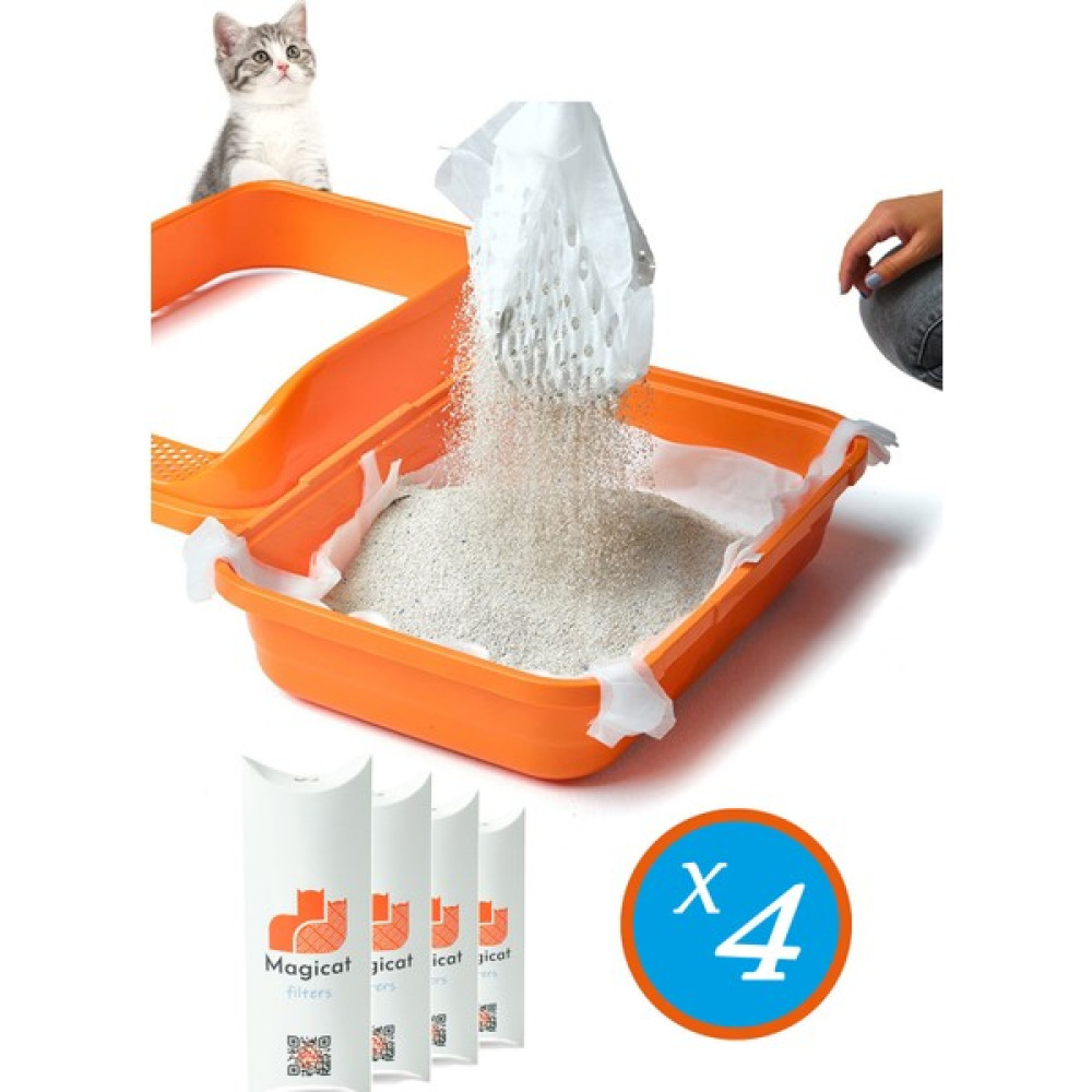 Magicat Kedi Kumu Temizleme Kokusuz Elekli Filtre ( 7 li L-XL ) 4 lü Avantaj Paketi Evcil Hayvan Ürünleri Fiyatı