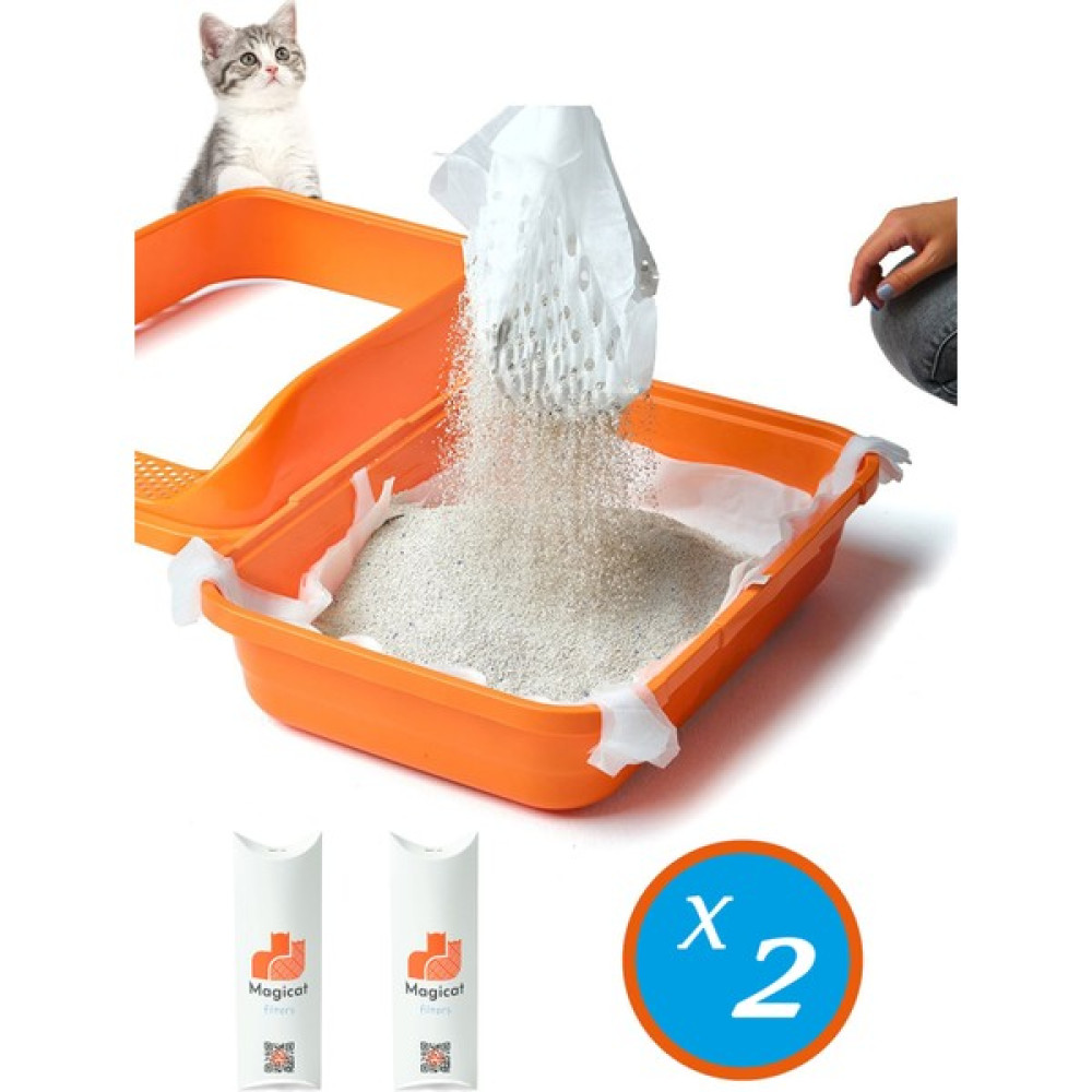 Magicat Kedi Kumu Temizleme Kokusuz Elekli Filtre (7'li L-XL) 2'li Avantaj Paket Evcil Hayvan Ürünleri Fiyatı