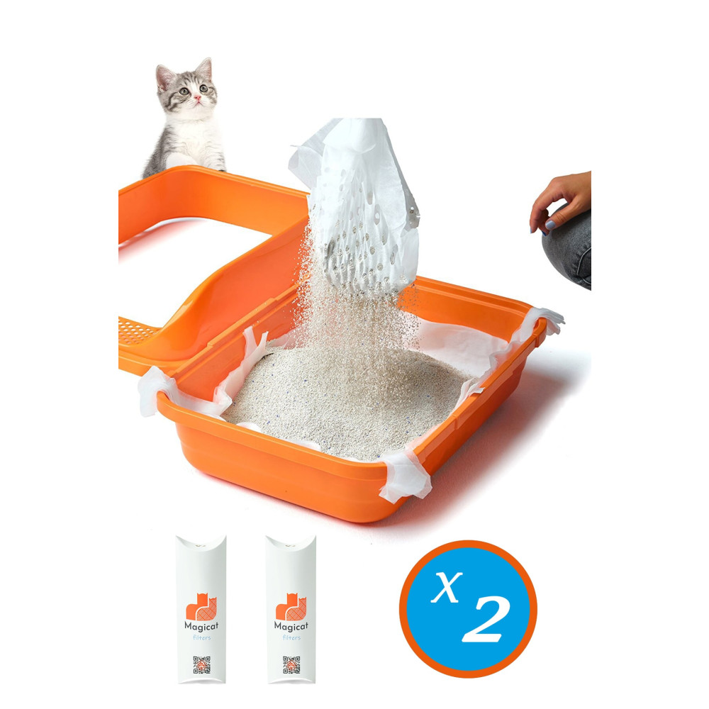 Magicat Kedi Kumu Temizleme Kokusuz Elekli Filtre (7Lİ L-XL) 2li Avantaj Paket Evcil Hayvan Ürünleri Fiyatı
