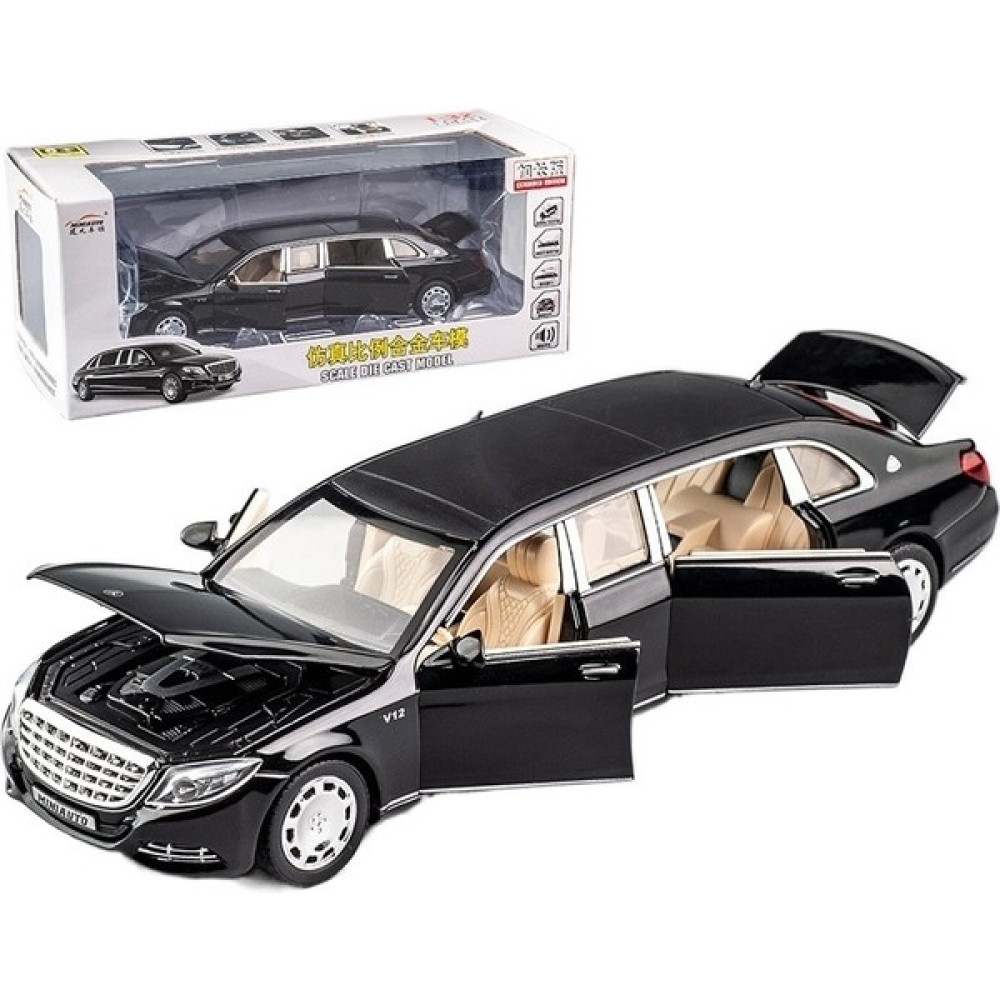 Magiceham 1:32 Genişletilmiş Maybach Alaşım Araba Modeli (Yurt Dışından) - Siyah Oyun & Hobi Fiyatı