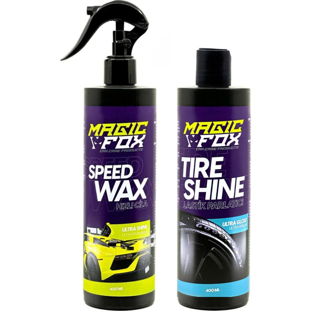 MagicFox Hızlı Cila ve Lastik Parlatıcı Set - 400 ml Bulaşık Yıkama Fiyatı