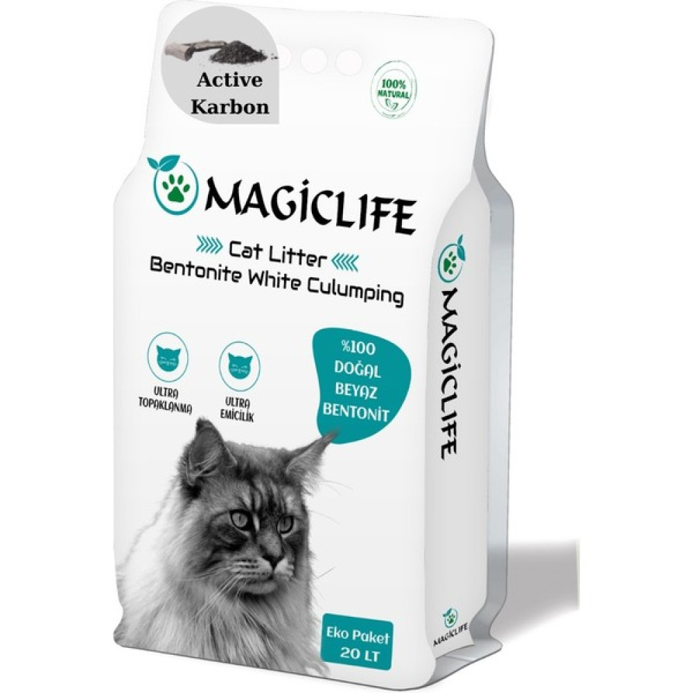 Magiclife İnce Tane Aktif Karbon Kedi Kumu 20 lt Evcil Hayvan Ürünleri Fiyatı
