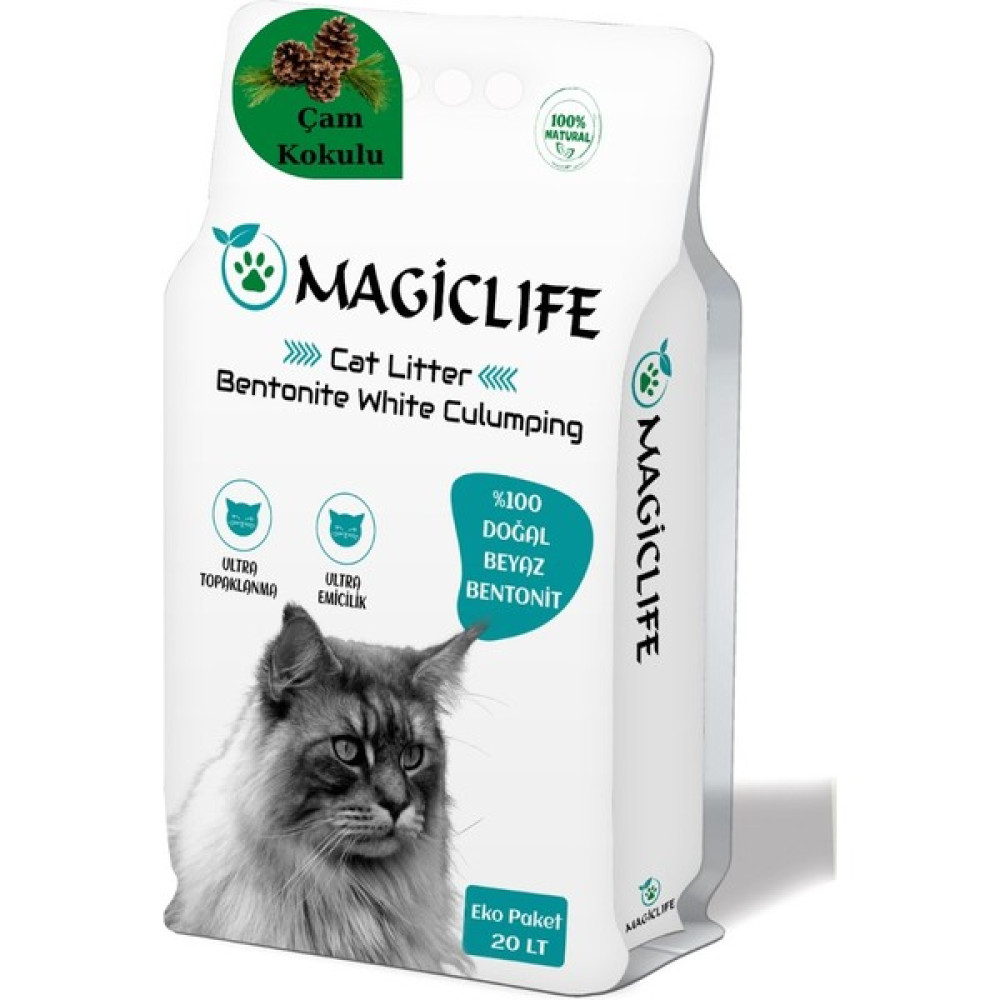 Magiclife İnce Tane Çam Kokulu Beyaz Kedi Kumu İnce Taneli 20 lt Evcil Hayvan Ürünleri Fiyatı