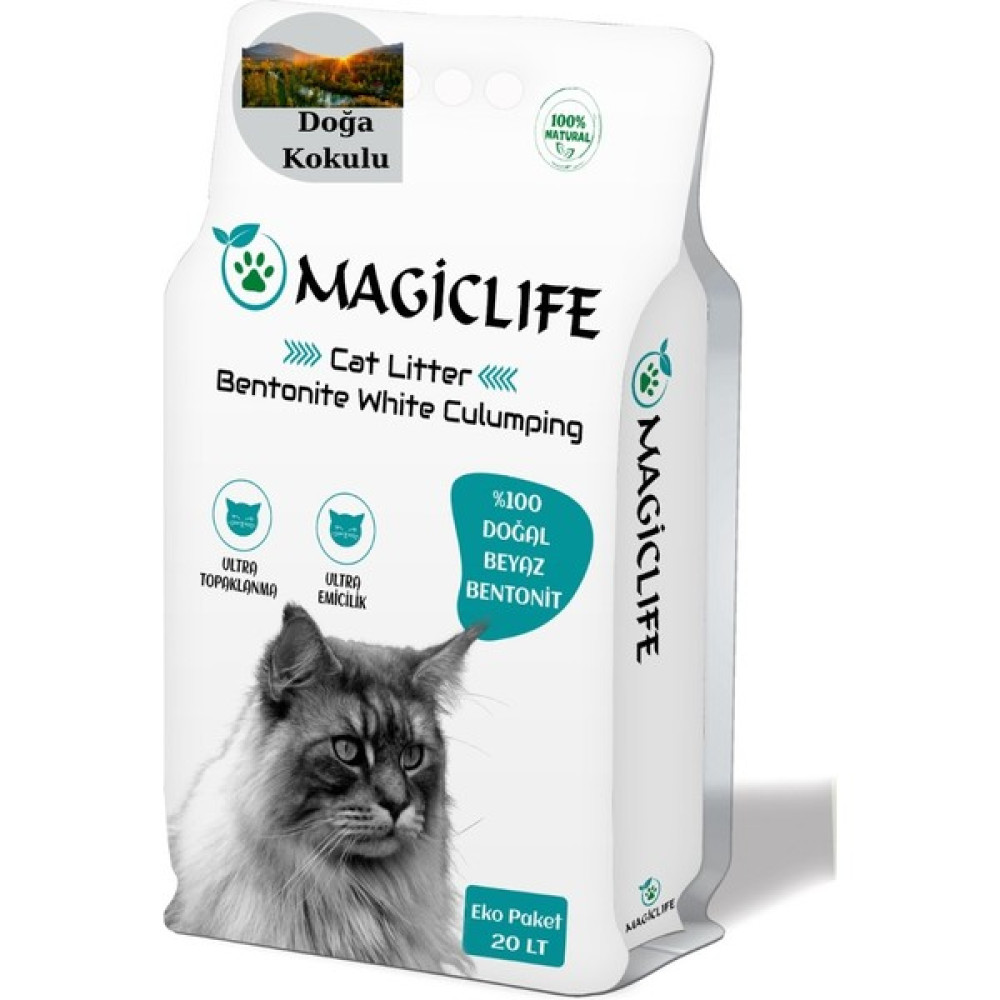 Magiclife İnce Tane Doğa Kokulu Beyaz Kedi Kumu İnce Taneli 20 lt Evcil Hayvan Ürünleri Fiyatı