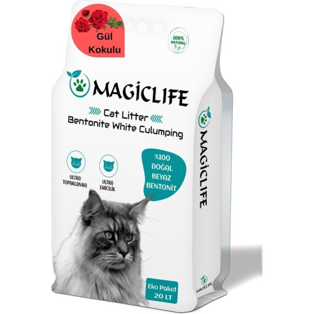 Magiclife İnce Tane Gül Kokulu Beyaz Kedi Kumu İnce Taneli 20 lt Evcil Hayvan Ürünleri Fiyatı