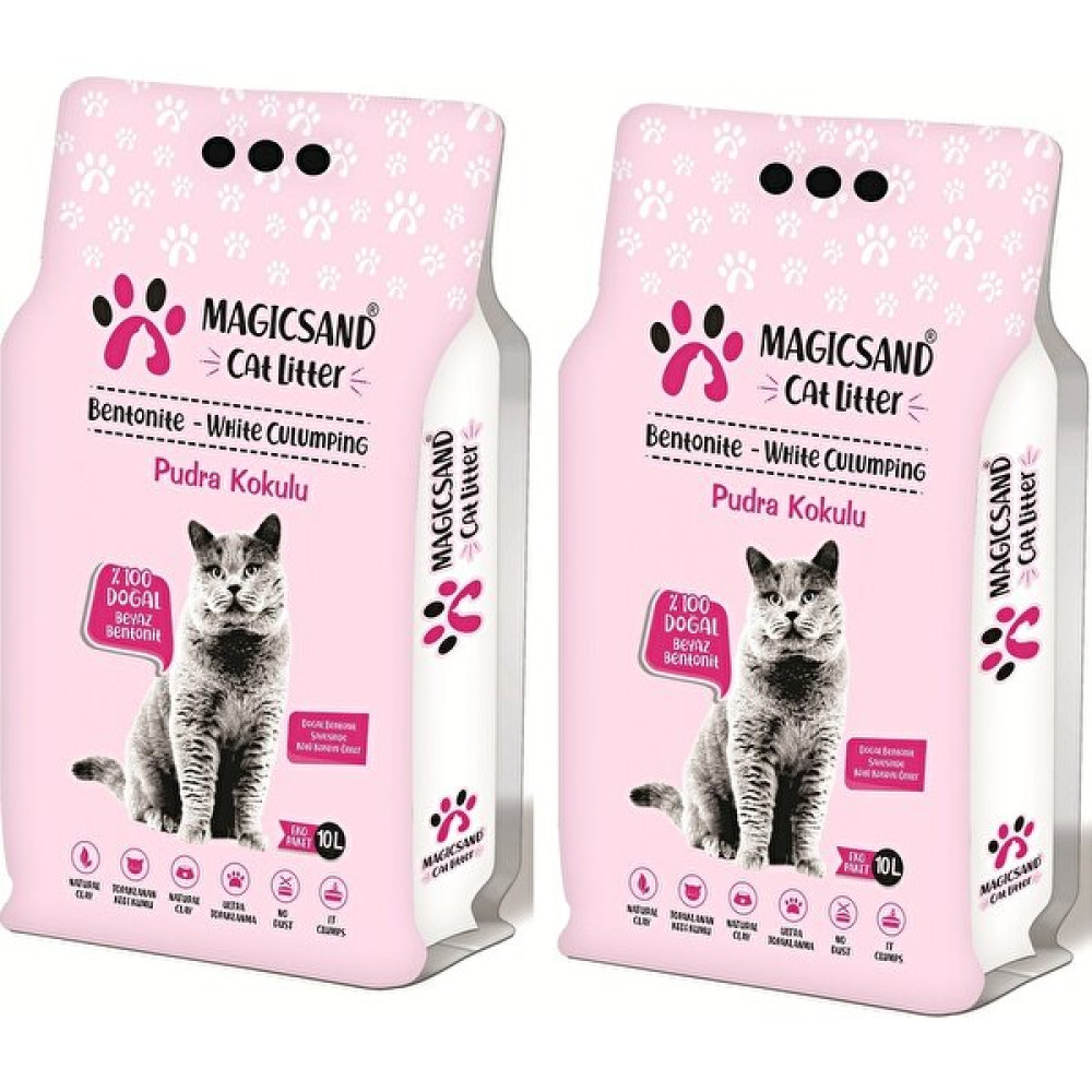 Magicsand Bebe Pudralı Kedi Kumu 10 Lt * 2 Adet Kalın Taneli Evcil Hayvan Ürünleri Fiyatı