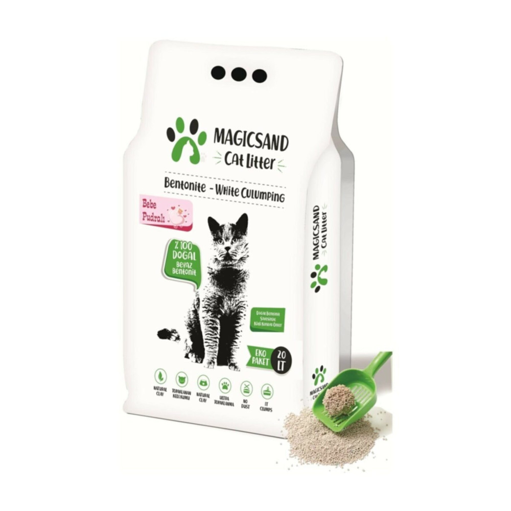 magicsand Cat Litter Bebe Pudralı Kedi Kumu Ince Taneli 20 Lt. Evcil Hayvan Ürünleri Fiyatı