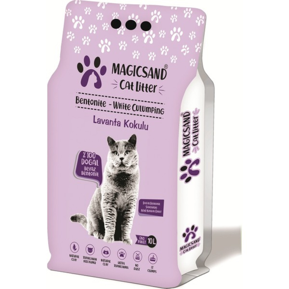 Magicsand Cat Litter Lavanta Kokulu Kedi Kumu İnce Taneli 10 lt Evcil Hayvan Ürünleri Fiyatı