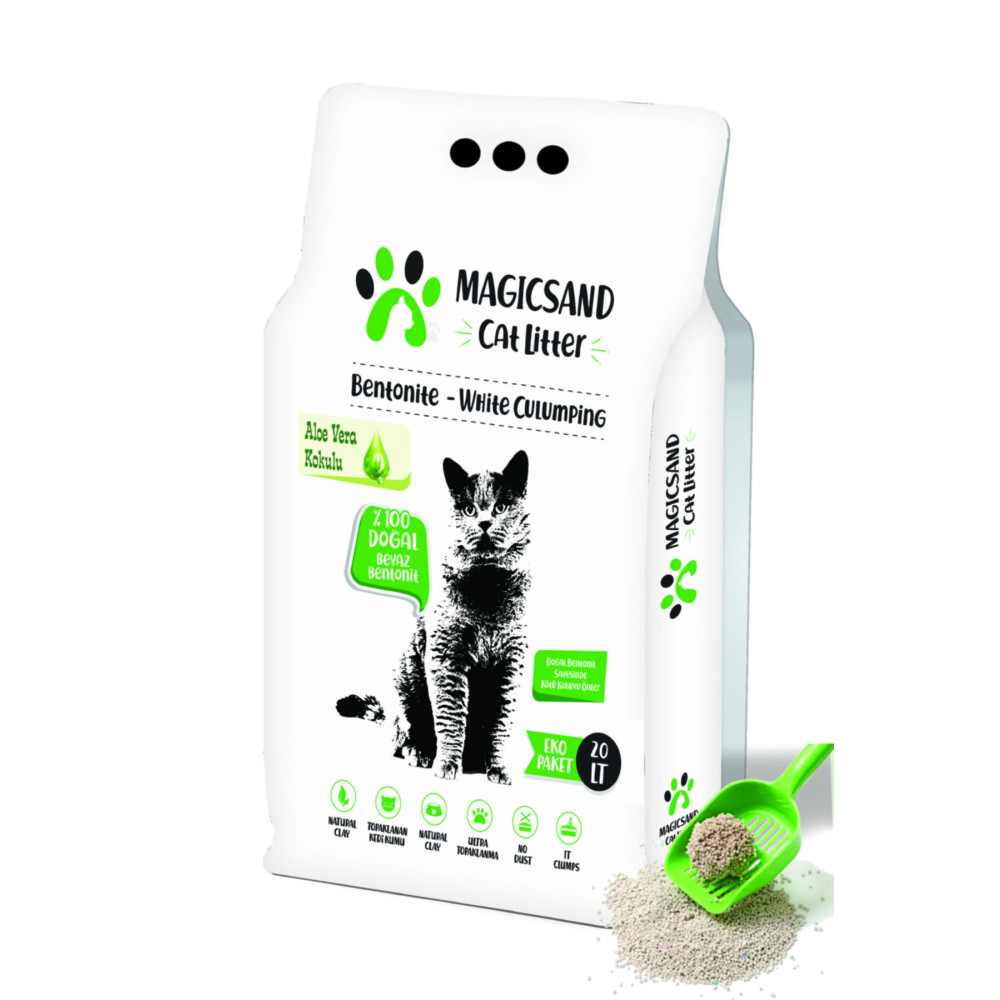 magicsand Litter Aloe Vera Kedi Kumu 20 Lt Ince Taneli Evcil Hayvan Ürünleri Fiyatı